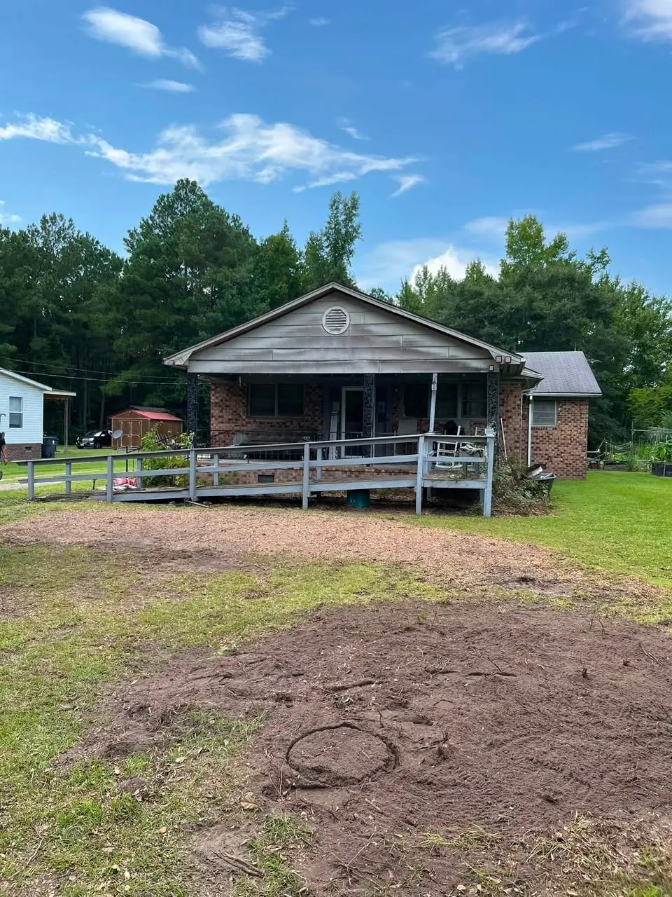 Property after tree removal and cleanup
